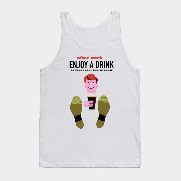 Enjoy a drink vintage style commercial Tank Top by nickemporium1